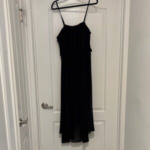 Midi Length Black Women's Dress